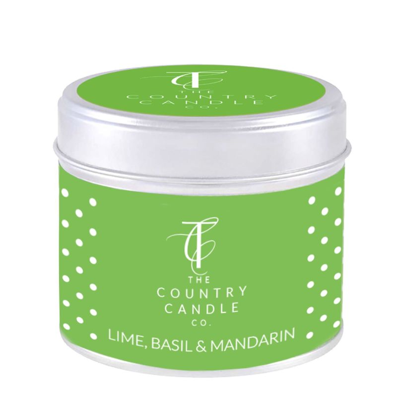The Country Candle Co. Lime Basil & Mandarin Quintessential Candle In Tin