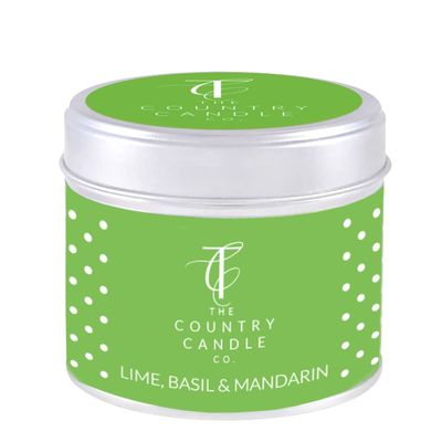 The Country Candle Co. Lime Basil & Mandarin Quintessential Candle In Tin