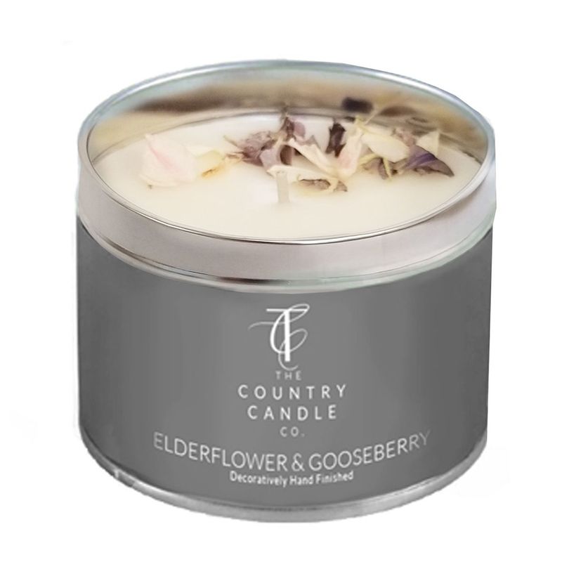 The Country Candle Co. Elderflower & Gooseberry Pastels Candle in Tin