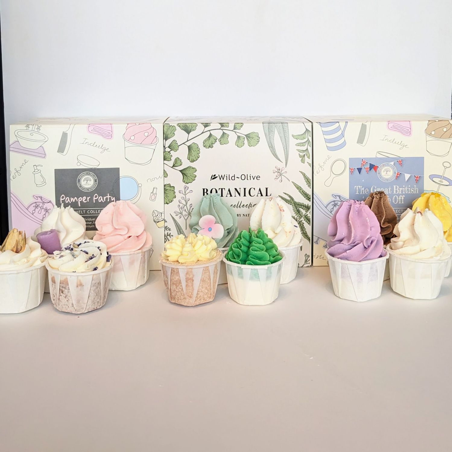Wild Olive Bath Melts set