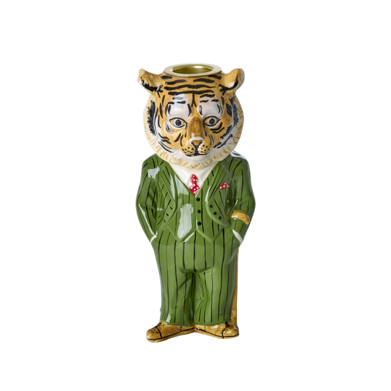 Rice.dk Tiger Candleholder by Nathalie Lete