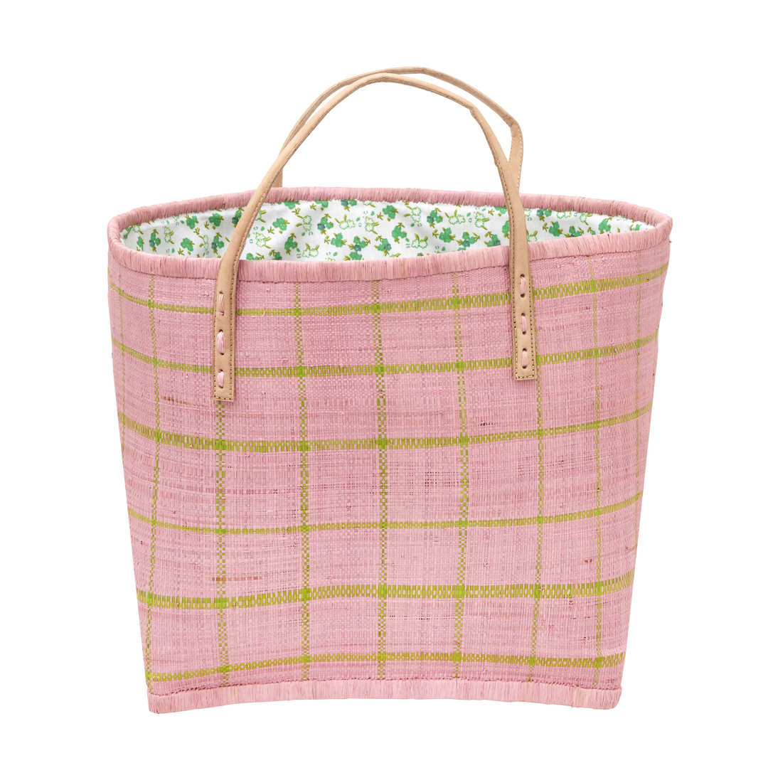 Rice.dk Rose Raffia Bag