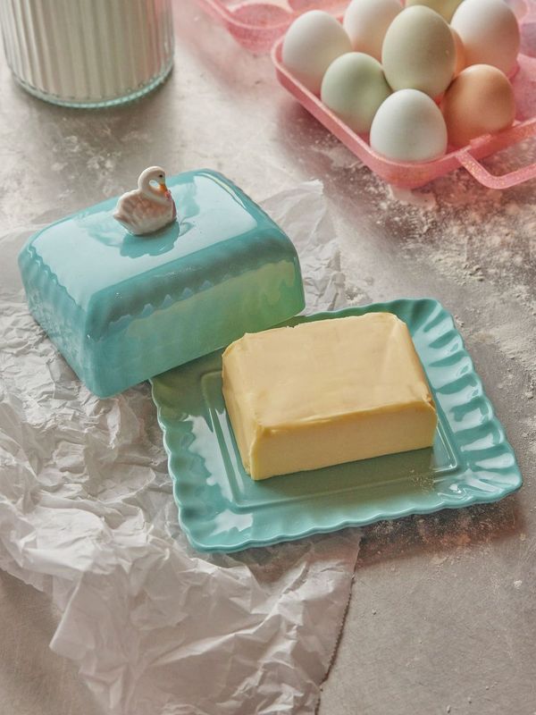 Rice.dk Ceramic Swan Butter Dish