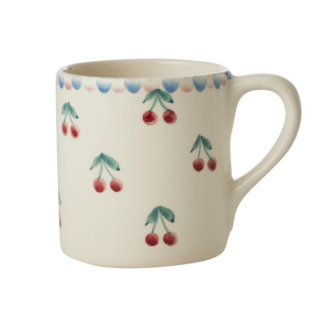 Rice.dk Hand Painted Mug with Cherries