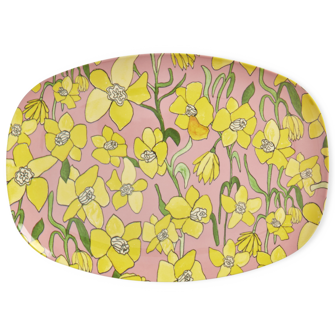 Rice.dk Melamine Daffodil Plate