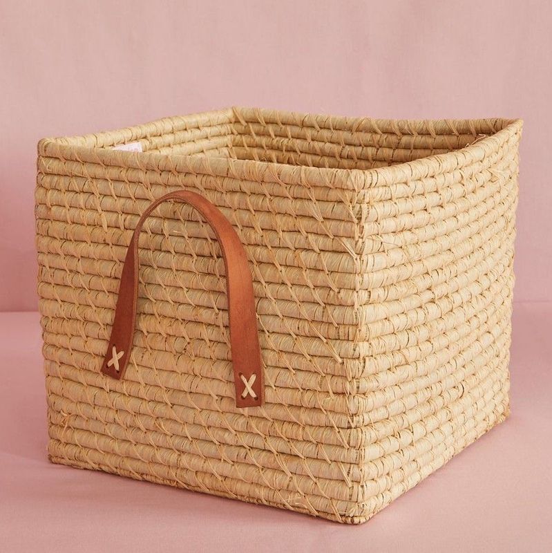 Rice.dk Natural Square Raffia Basket