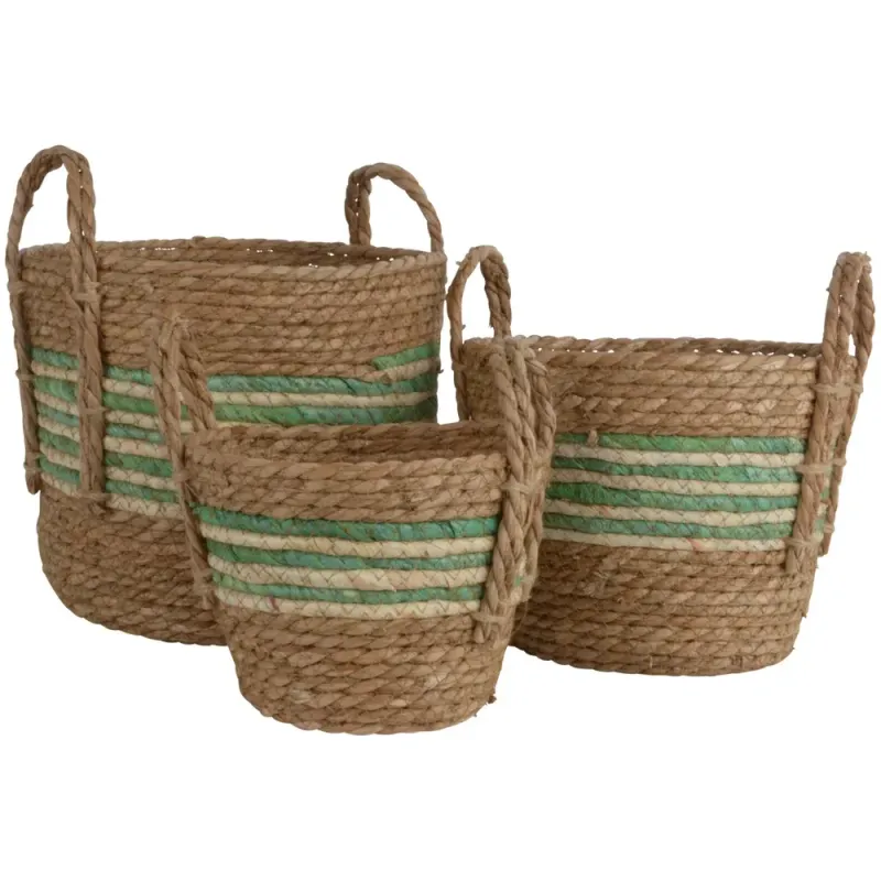 Grand Illusions Straw & Corn Basket
