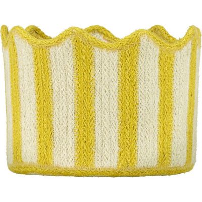 The Braided Rug Co. Yellow Tulip Basket