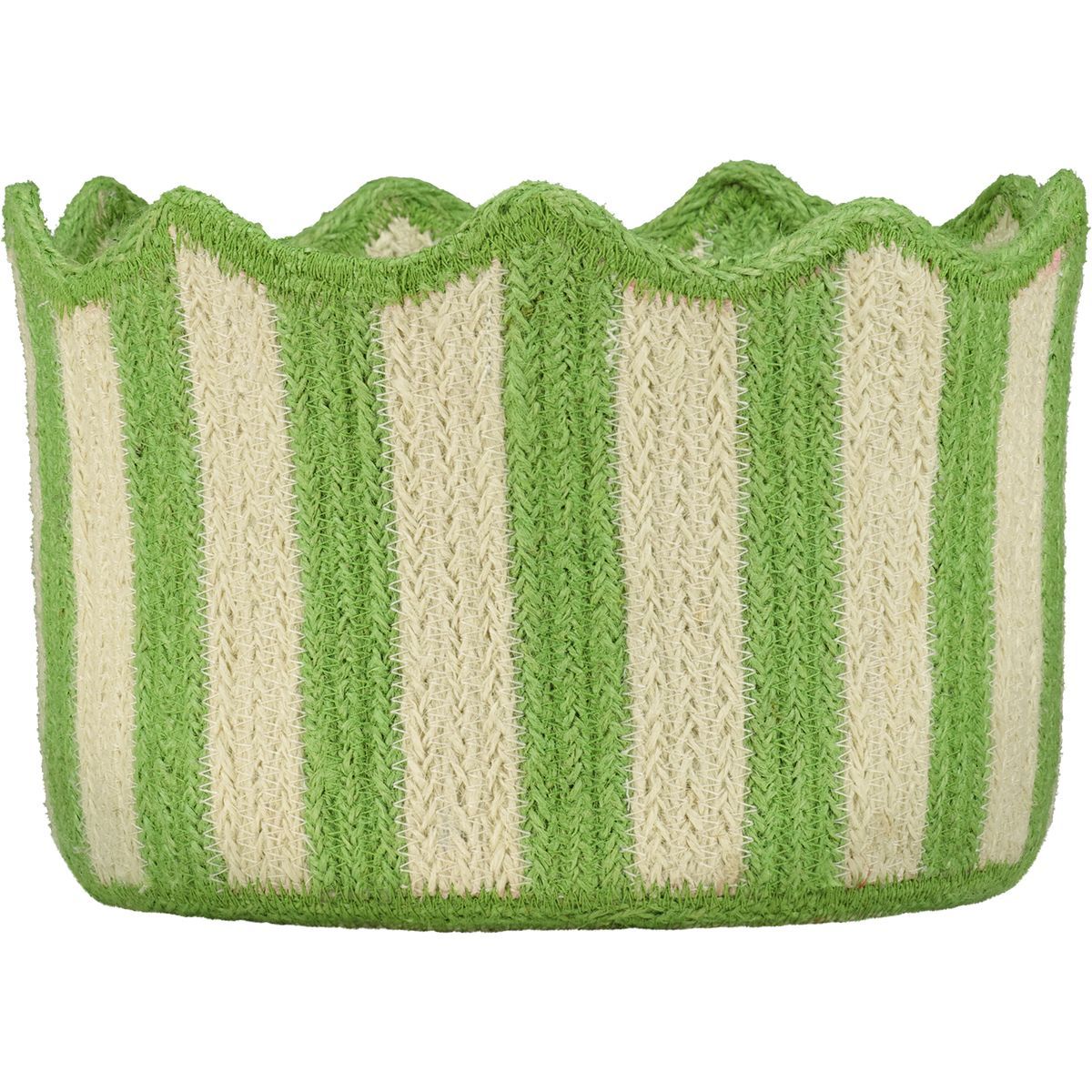 The Braided Rug Co. Green Tulip Basket