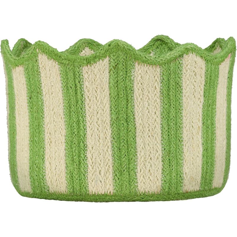 The Braided Rug Co. Green Tulip Basket