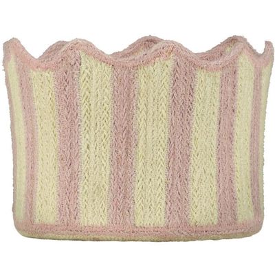 The Braided Rug Co. Pink Tulip Basket