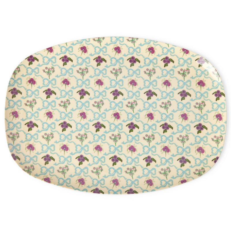 Rice.dk Melamine Bow & Bouquet Plate
