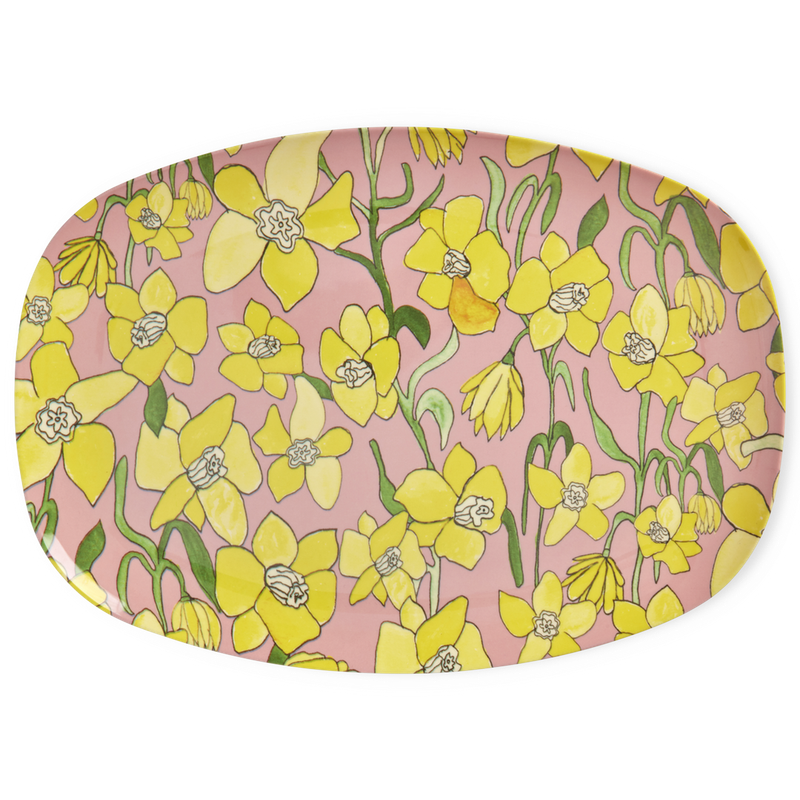 Rice.dk Melamine Daffodil Plate