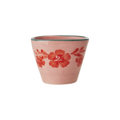 Rice.dk Hand Painted Espresso cup with orange flowers