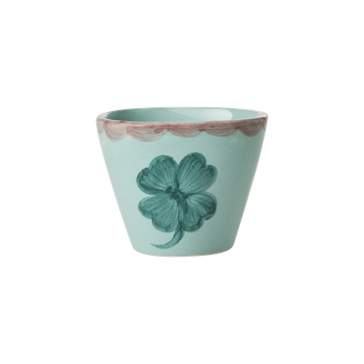 Rice.dk Hand Painted Espresso Cup with Clover