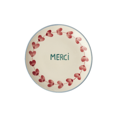 Rice.dk Hand Painted Merci Plate