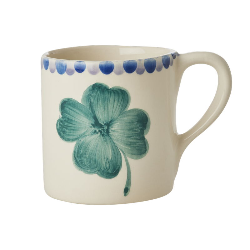 Rice.dk Hand Painted Clover Mug