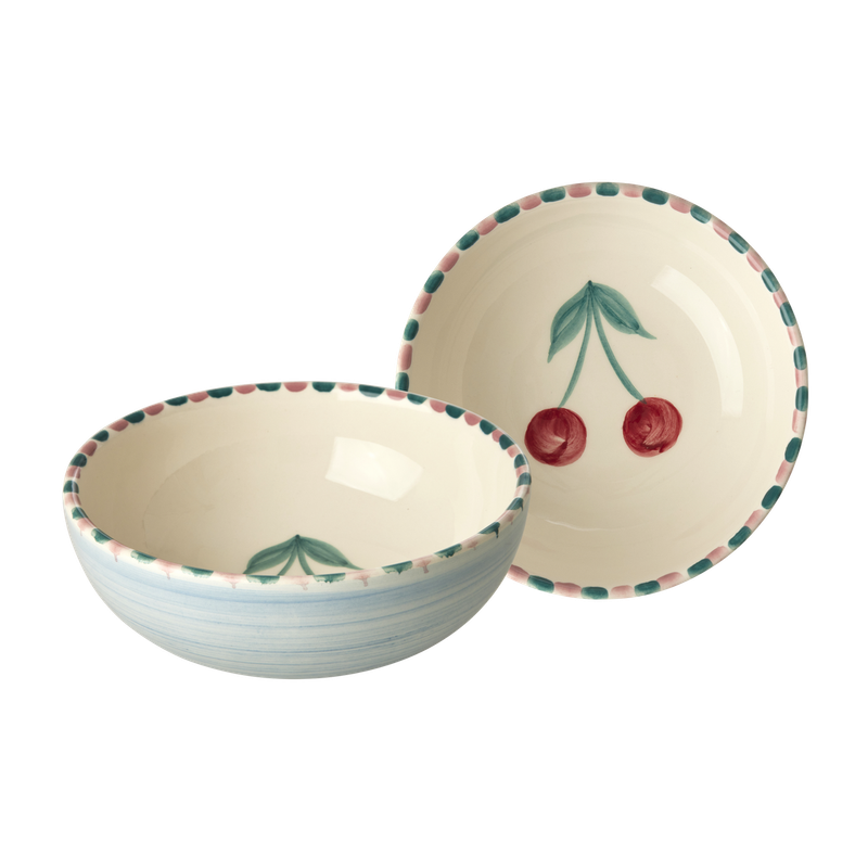Rice.dk Hand Painted Cherry Bowl