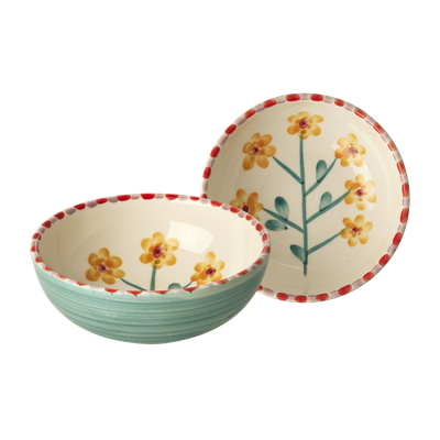 Rice.dk Hand Painted Yellow Flower Bowl Rice.dk Hand Painted Yellow Flower Bowl