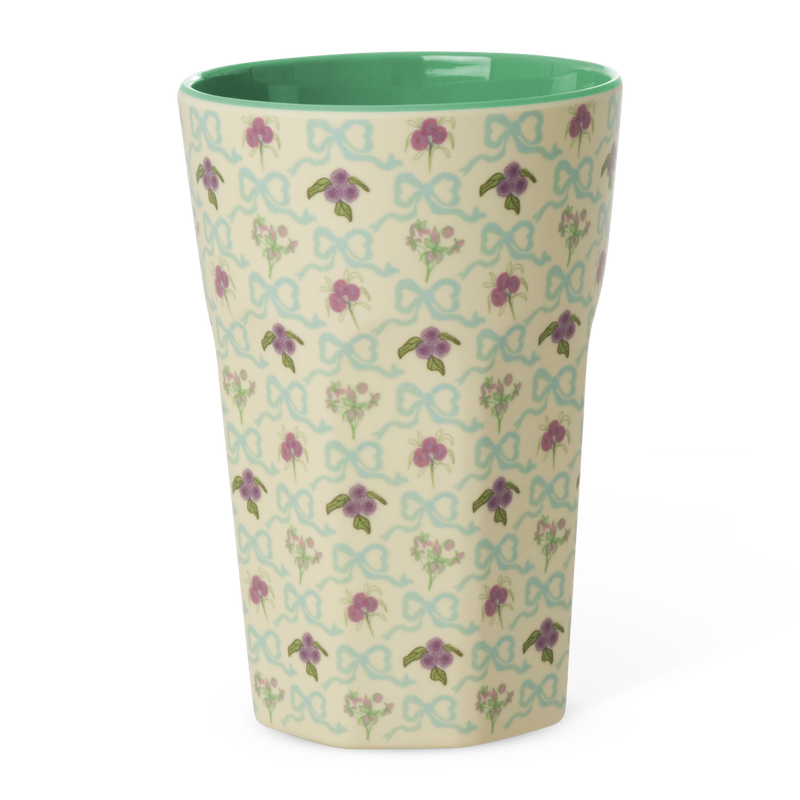 Rice.dk Bow & Bouquet Melamine Latte Cup