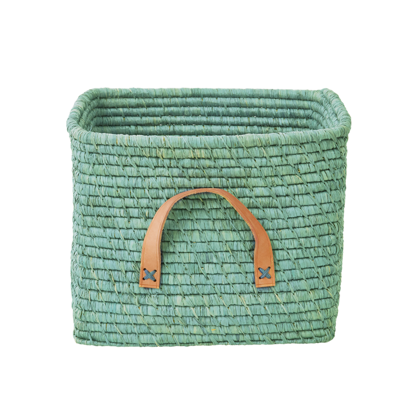 Rice.dk Mint Square Raffia Basket