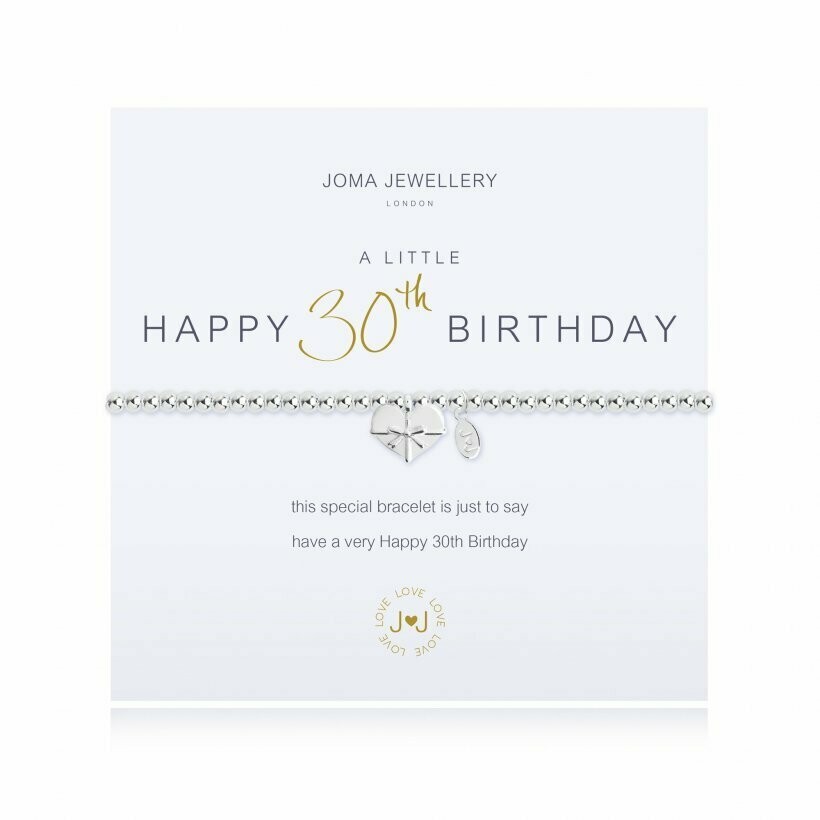 Joma Jewellery A Little Happy 30th Birthday Bracelet