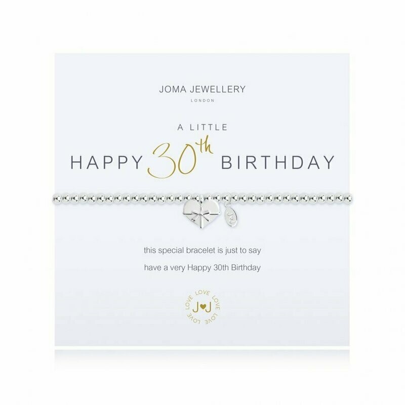 Joma Jewellery A Little Happy 30th Birthday Bracelet