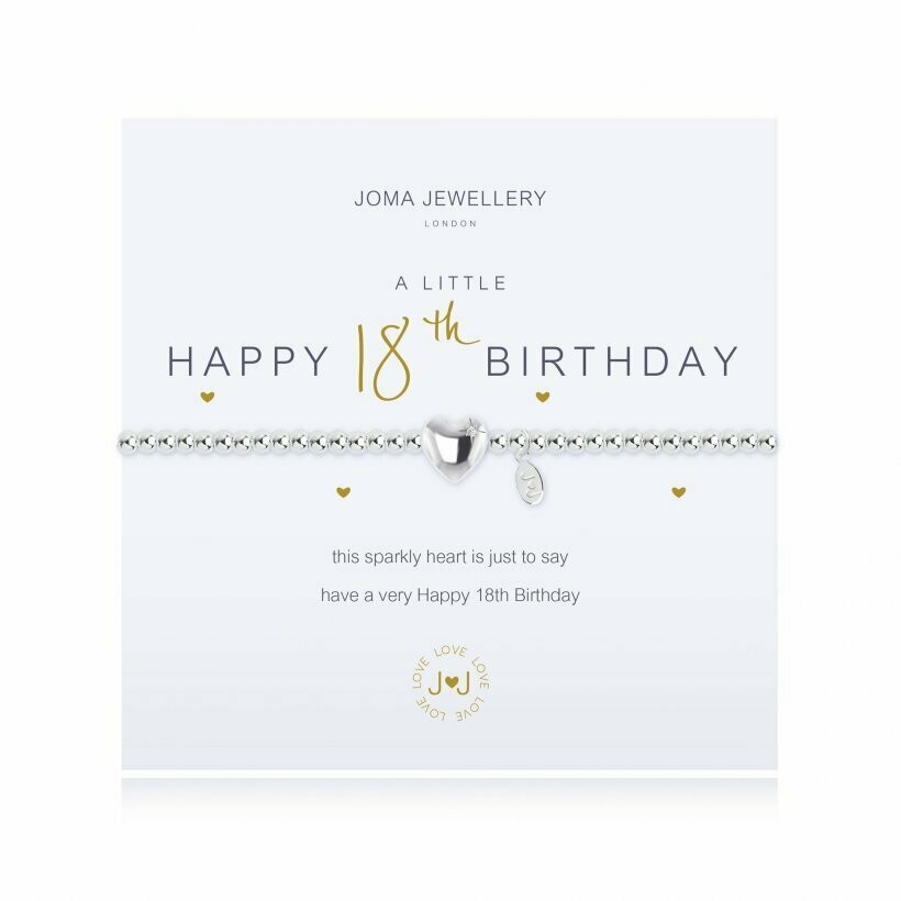 Joma Jewellery A Little Happy 18th Birthday Bracelet