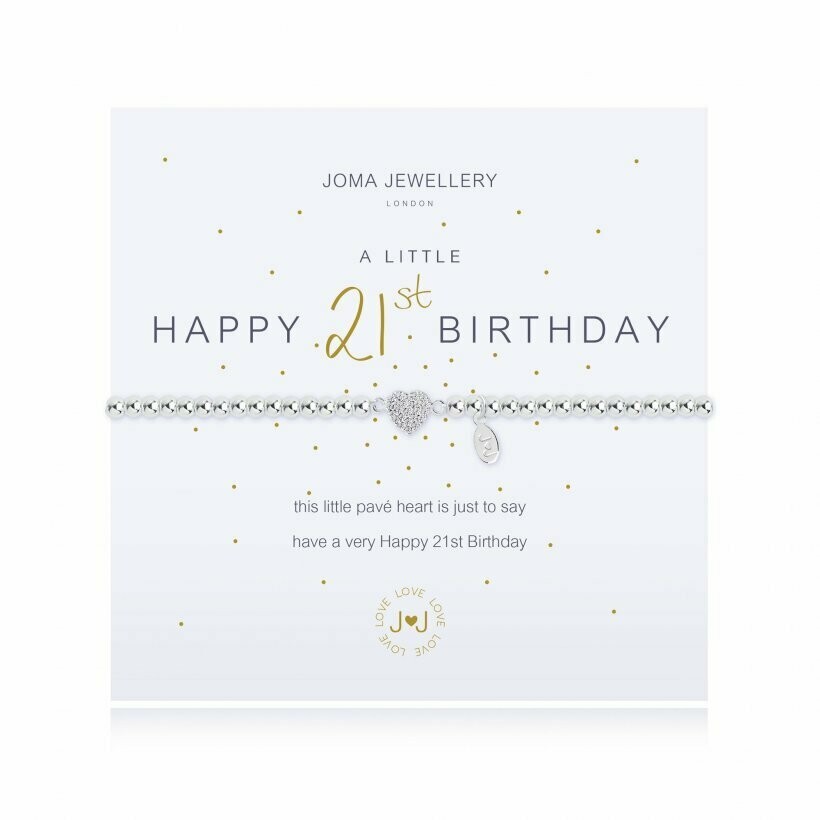 Joma Jewellery A Little Happy 21st Birthday Bracelet