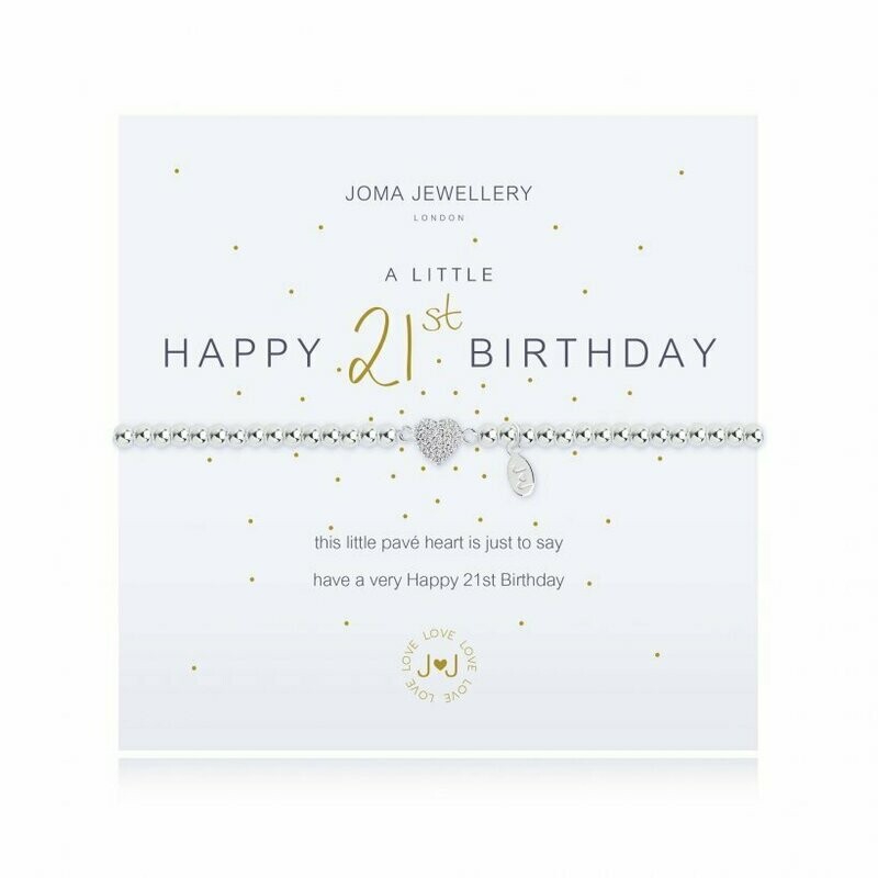 Joma Jewellery A Little Happy 21st Birthday Bracelet