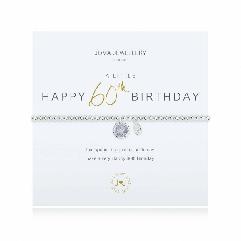 Joma Jewellery A Little Happy 60th Birthday Bracelet