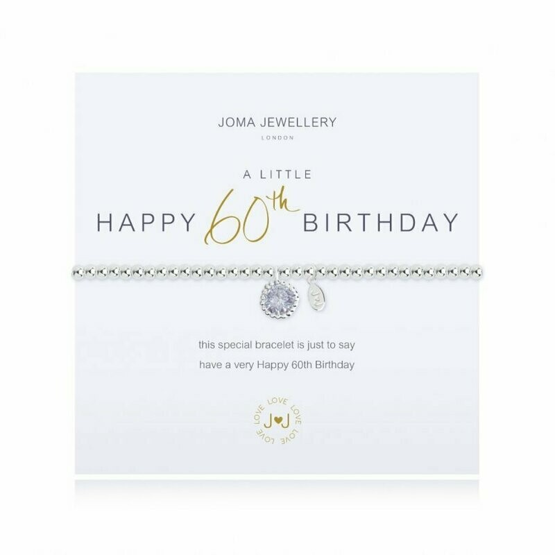 Joma Jewellery A Little Happy 60th Birthday Bracelet