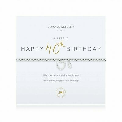 Joma Jewellery A Little Happy 40th Birthday Bracelet