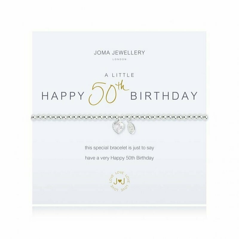 Joma Jewellery A Little Happy 50th Birthday Bracelet