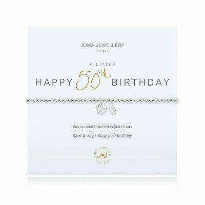 Joma Jewellery A Little Happy 50th Birthday Bracelet
