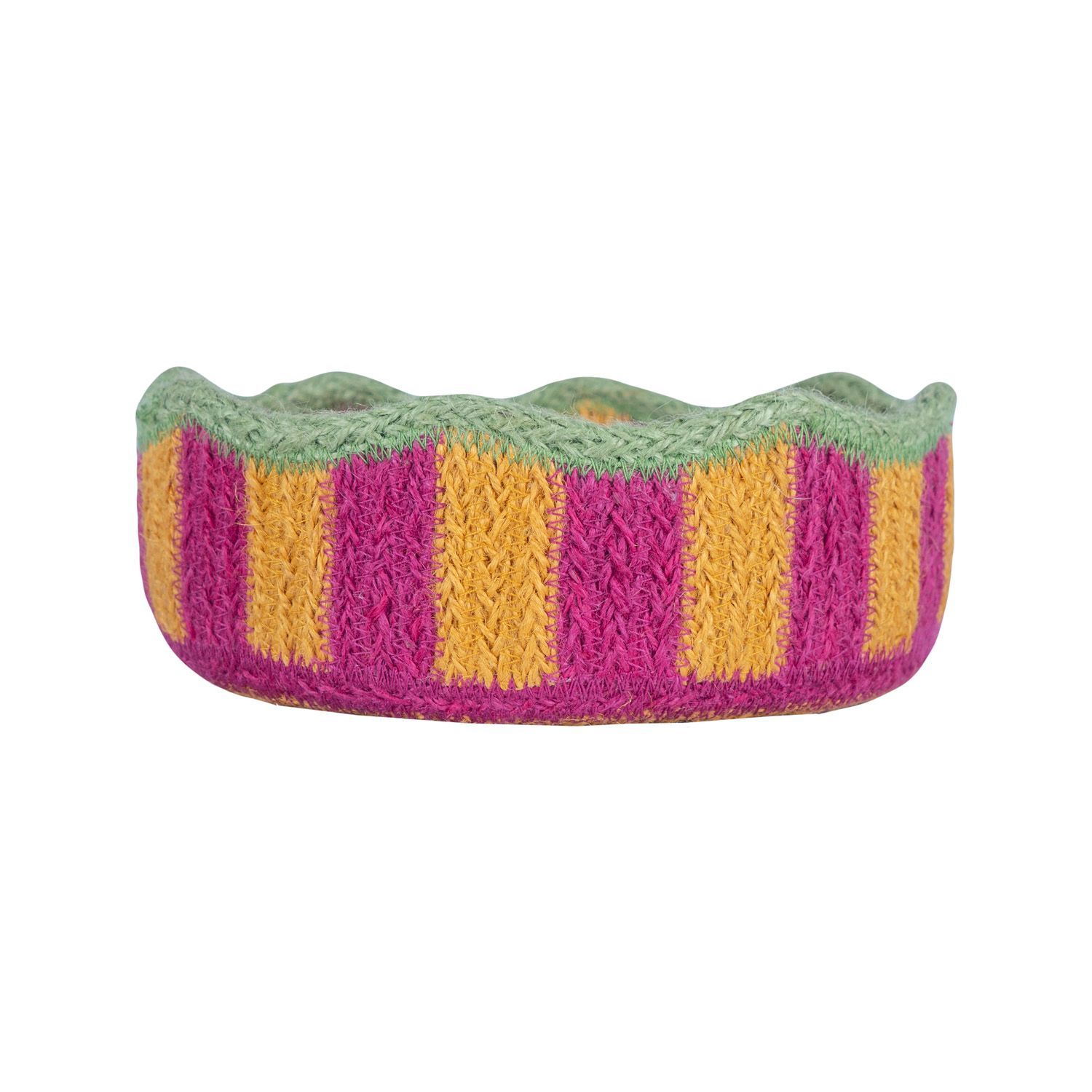 The Braided Rug Co. Magenta & Orange Tulip Basket The Braided Rug Co. Magenta & Orange Tulip Basket
