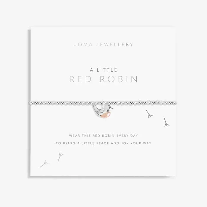 Joma Jewellery A Little Red Robin Bracelet Joma Jewellery A Little Red Robin Bracelet