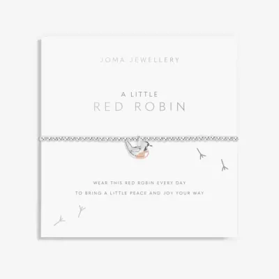 Joma Jewellery A Little Red Robin Bracelet