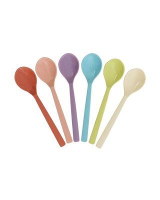 Rice.dk Glory Days Set/6 Plain Melamine Spoons Rice.dk Glory Days Set/6 Plain Melamine Spoons