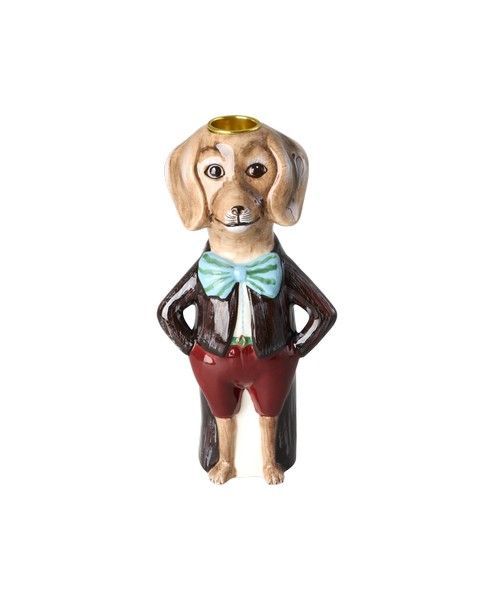 Rice.dk Ceramic Dog Candle Holder