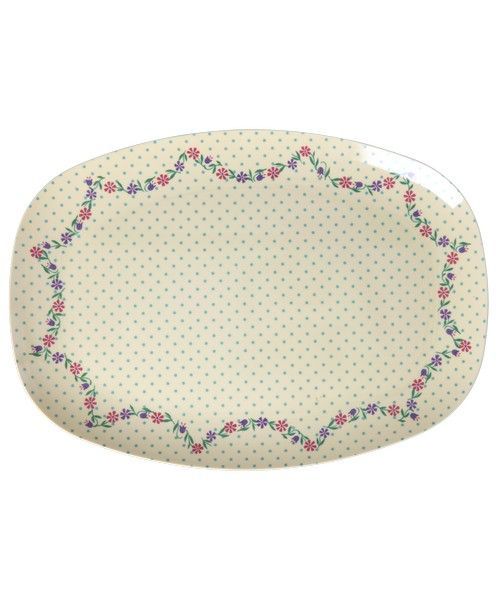 Rice.dk Dots & Flowers Melamine Plate