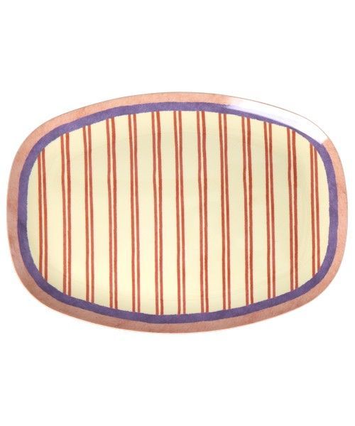 Rice.dk Stripey Love Melamine Plate