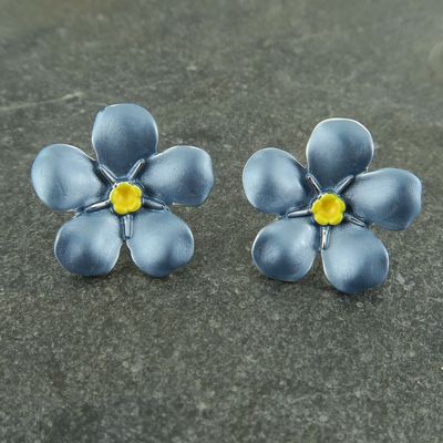 Alexander Thurlow Forget Me Not Stud Earrings