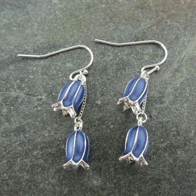 Alexander Thurlow Double Bluebell Earrings