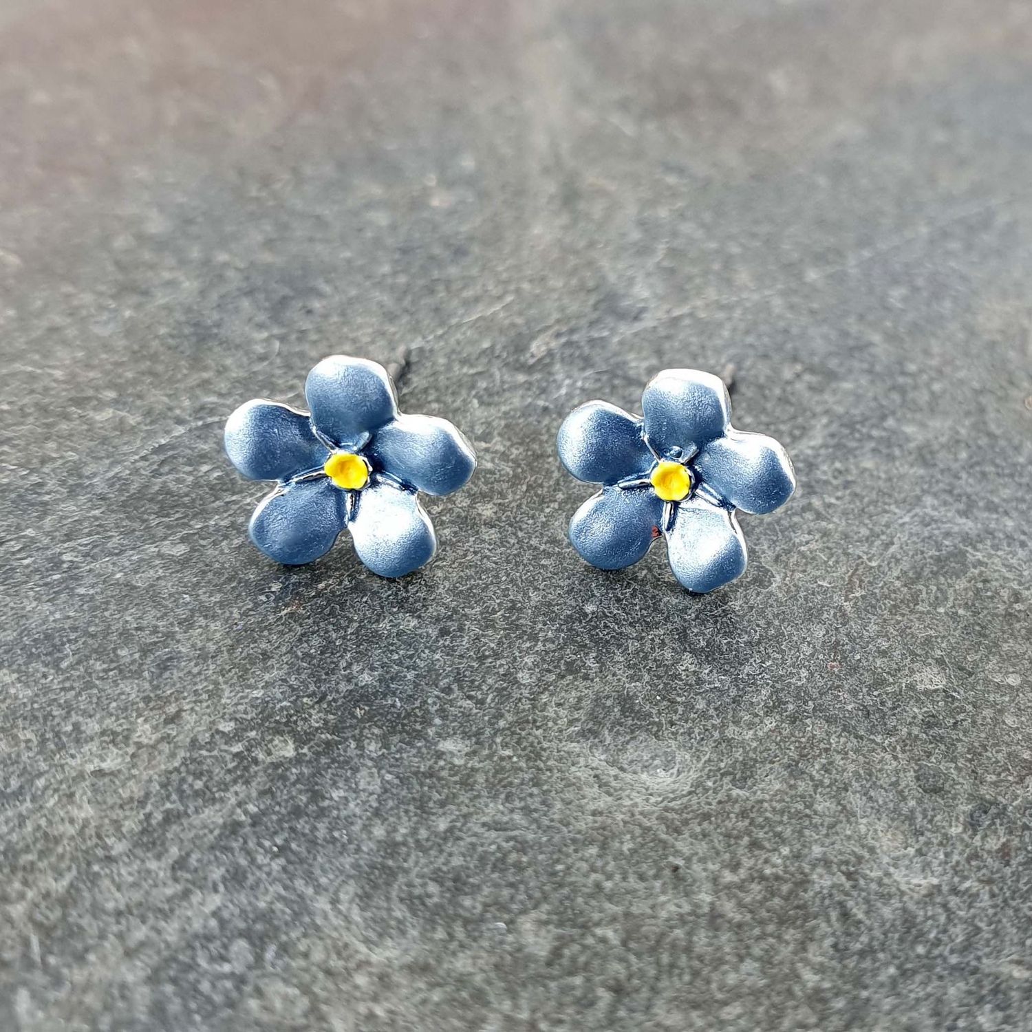 Alexander Thurlow Forget Me Not Mini Stud Earrings