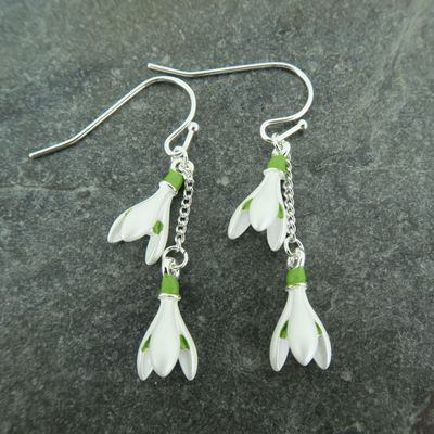 Alexander Thurlow Double Snowdrop Earrings