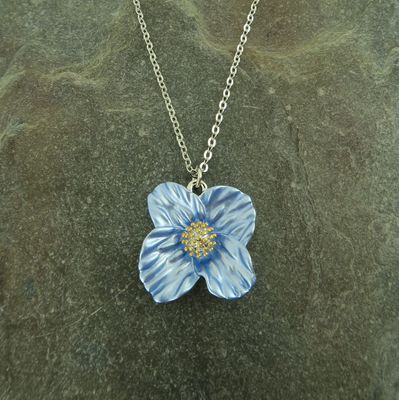 Alexander Thurlow Blue Poppy Necklace Alexander Thurlow Blue Poppy Necklace