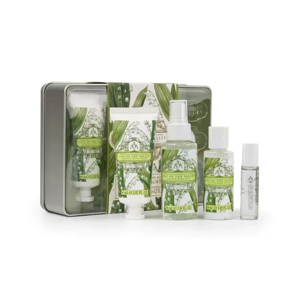 AAA Floral Lily of the Valley Gift Tin