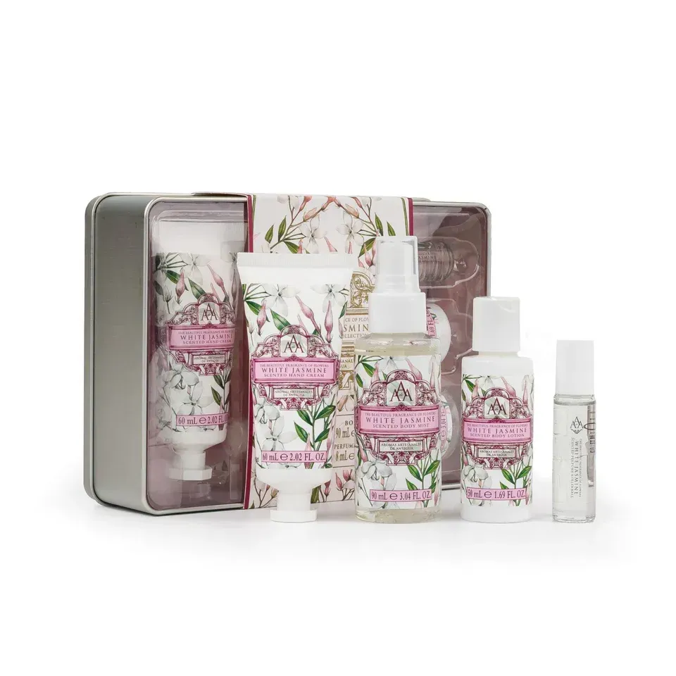 AAA Floral White Jasmine Gift Tin