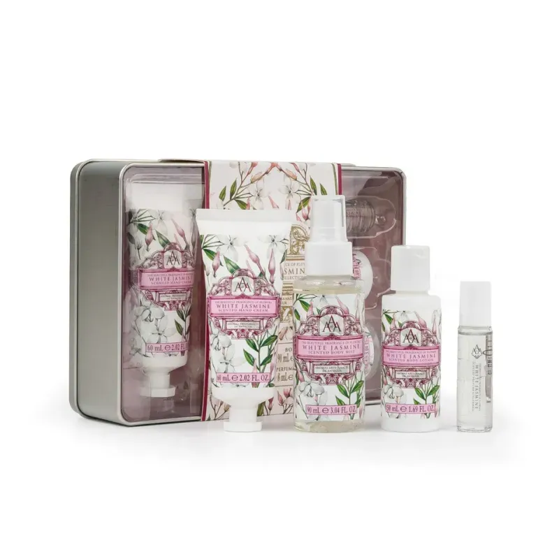 AAA Floral White Jasmine Gift Tin